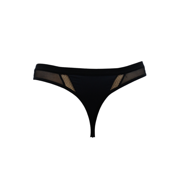 String noir semi opaque 